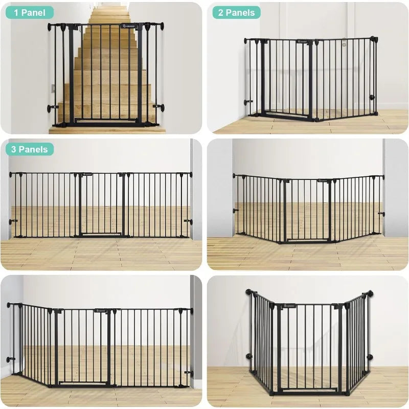 80" Extra Wide Baby Gate, Dog Gate